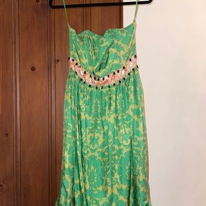 Green Silk Plenty Dress